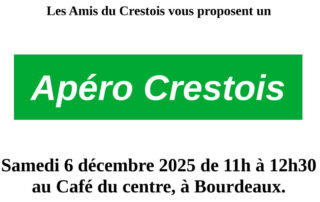 BOURDEAUX apéro crestois