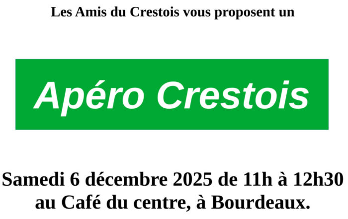 BOURDEAUX apéro crestois